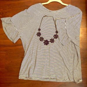 Navy Blue Striped Cato Shirt